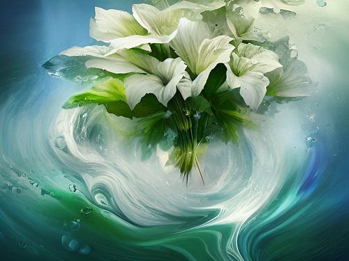 Waterwereld vol bloemen