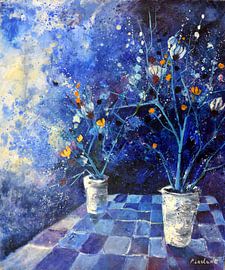 Blue still life by pol ledent