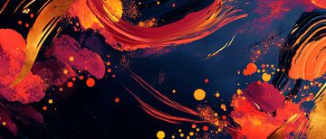 Colourful abstract painting by Poster Art Shop
