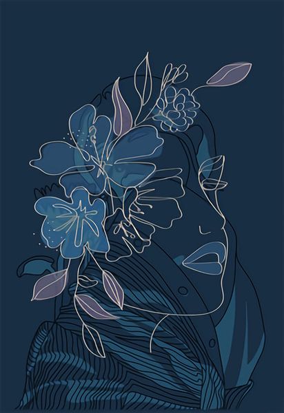 Line art / Graffiti edition van Moonheart Artworks