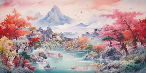 Very beautiful scenery with water and mountains