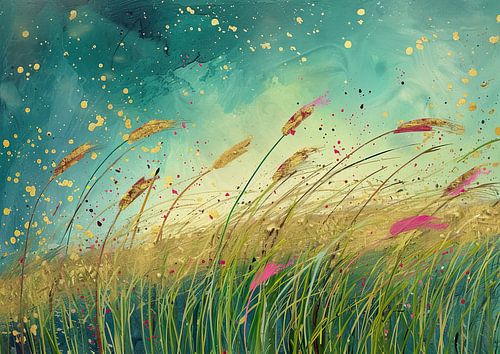 Champ d'or fantaisiste