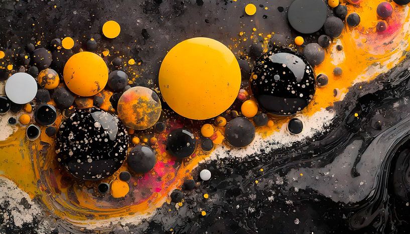 Ball with air bubbles and colours by Mustafa Kurnaz