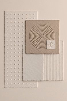 Abstracte Minimal Art in rustige tinten - 2