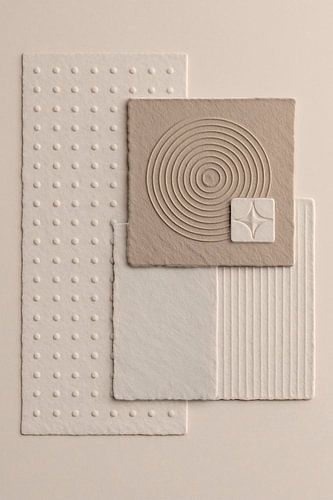 Abstrakte Minimal Art in ruhigen Tönen - 2