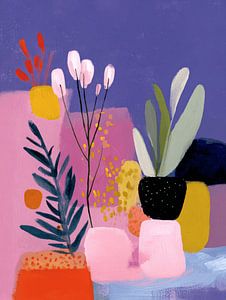 Bunte botanische abstrakte