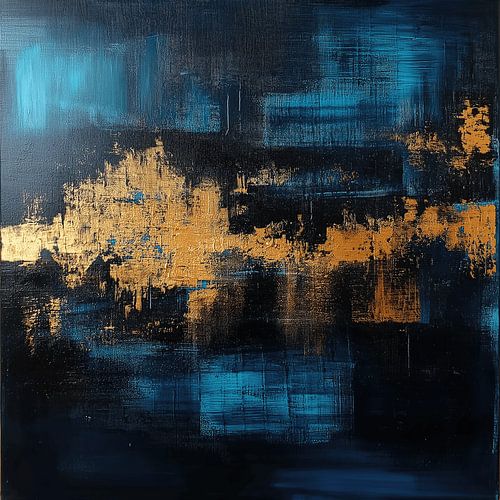 Golden Horizon in the Night