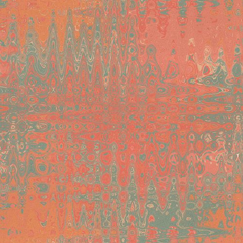 Oranje, rood, grijs. 70s abstract patroon in retrostijl in levendige kleuren