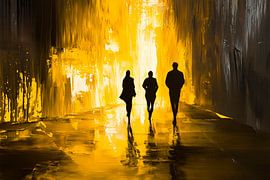 Shadows in a golden alley by Poster Art Shop