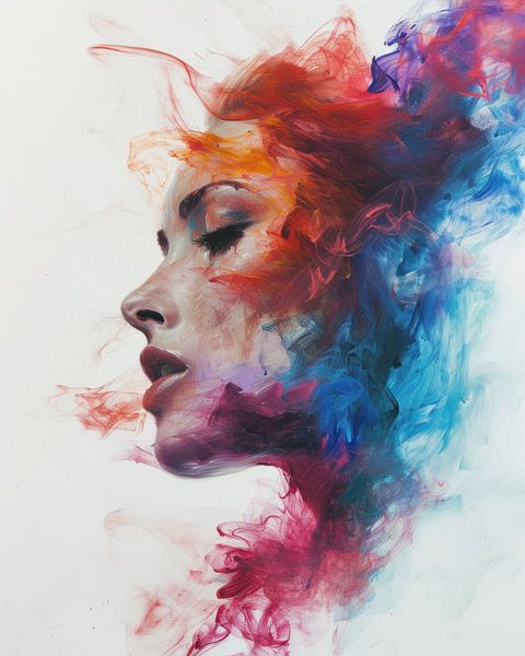 Melody of Dreams - colourful - woman by Eva Lee