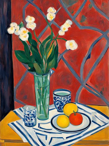 Vase de fleurs Style Henri Matisse