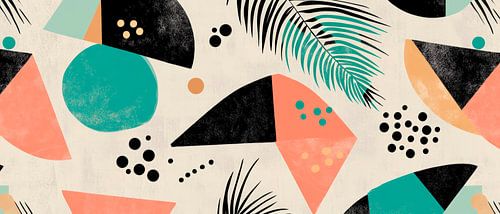 Abstract patroon met kleuren en vormen