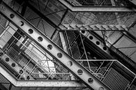 Steel construction of an emergency stairwell by Frans Nijland thumbnail