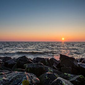 Sonnenaufgang IJsselmeer von Miranda van Assema