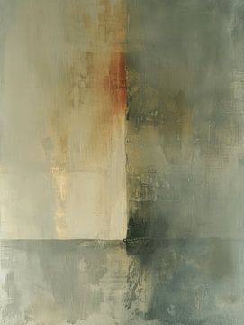 Modern abstract in gedekte kleuren, minimalisme van Japandi Art Studio