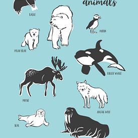Arctic animals by Karin van der Vegt