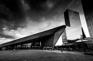 Rotterdam Centraal Station - Zwartwit van Ricardo Bouman