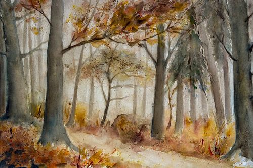 de herfst bos
