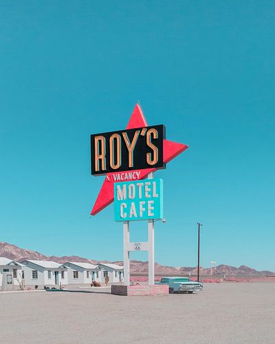Roy's Motel Cafe Retro-Schild