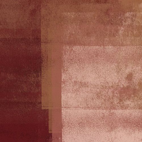 Une œuvre abstraite minimaliste dans des tons chauds et terreux
