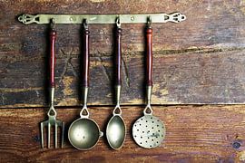 Brass spoon by Jürgen Wiesler