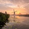 Le moulin d'Oudendijk en mode deuil sur Jan Koppelaar