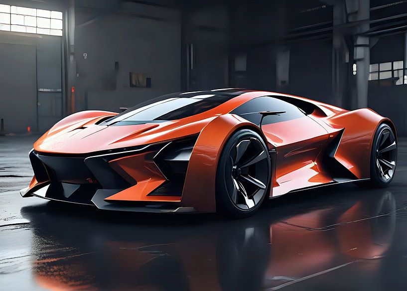 Sport Car Orange by Rizal Azhari