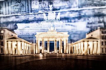 BERLIN Brandenburg Gate | In Detail van Melanie Viola