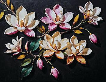 Magnolias partie 1 sur Timba Art