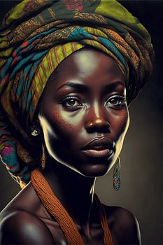 Menschen der Welt - Afrikanische Frau - 001