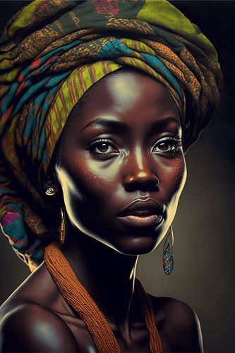 Menschen der Welt - Afrikanische Frau - 001
