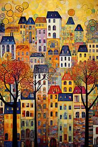 Kleurrijke huizen van Bert Nijholt