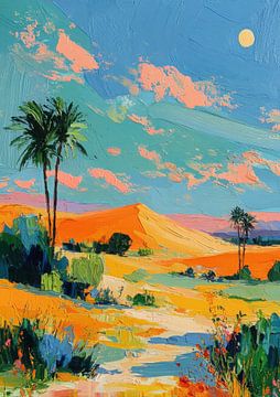 Impressionistic desert landscape by Niklas Maximilian