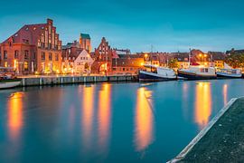 Blaue Stunde in Wismar von Martin Wasilewski