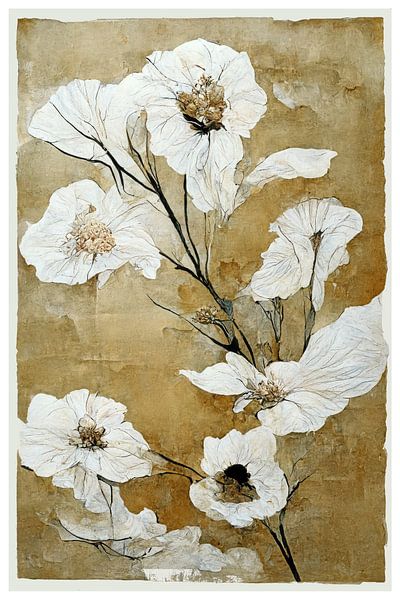 White Dry Flowers by Treechild