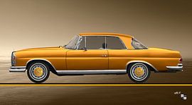 Mercedes-Benz W 111 Coupé in Goldfarbe von aRi F. Huber
