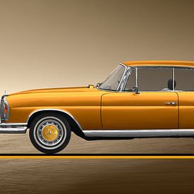 Mercedes-Benz W 111 Coupé in gold colour by aRi F. Huber