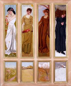 De Vier Seizoenen, Hugh RAMSAY, 1902 van Atelier Liesjes
