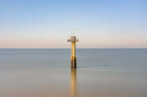 Meetstation in zee bij Cadzand