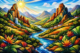 Zuid-Amerikaans landschap
