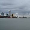 zicht op Rotterdam van Nico Dam