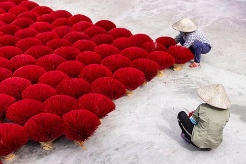 Wierook productie in Quang Phu Cau