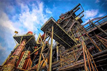 Hoogoven @ Landschaftspark Duisburg van Rob Boon