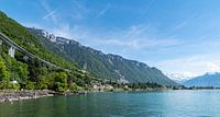 Highway langs het meer van Genève, Zwitserland van Ingrid Aanen thumbnail