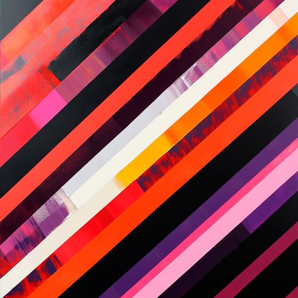 Colourful lines and structures by Poster Art Shop