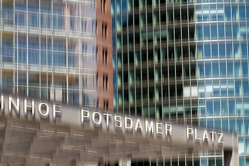 BERLIN Potsdamer Platz Façade en verre - potsdamer platz