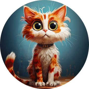 Kleine rood-witte kat