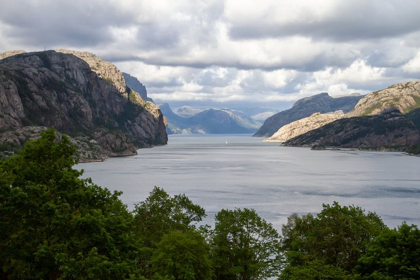 Übersicht über Lyseboth Norwegen von Frits Hogewoning