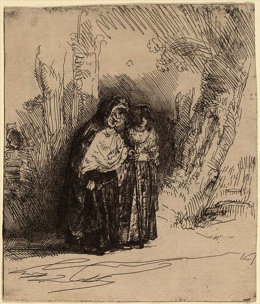 Rembrandt van Rijn, De Spaanse Zigeuner Preciosa van Rembrandt van Rijn