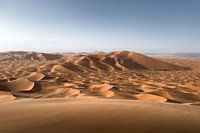 Panorama des dunes du Sahara près de Merzouga
